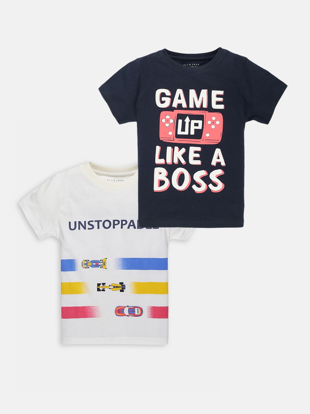 

Hopscotch Boys Multicoloured & dark sapphire 2 T-shirt, Multi