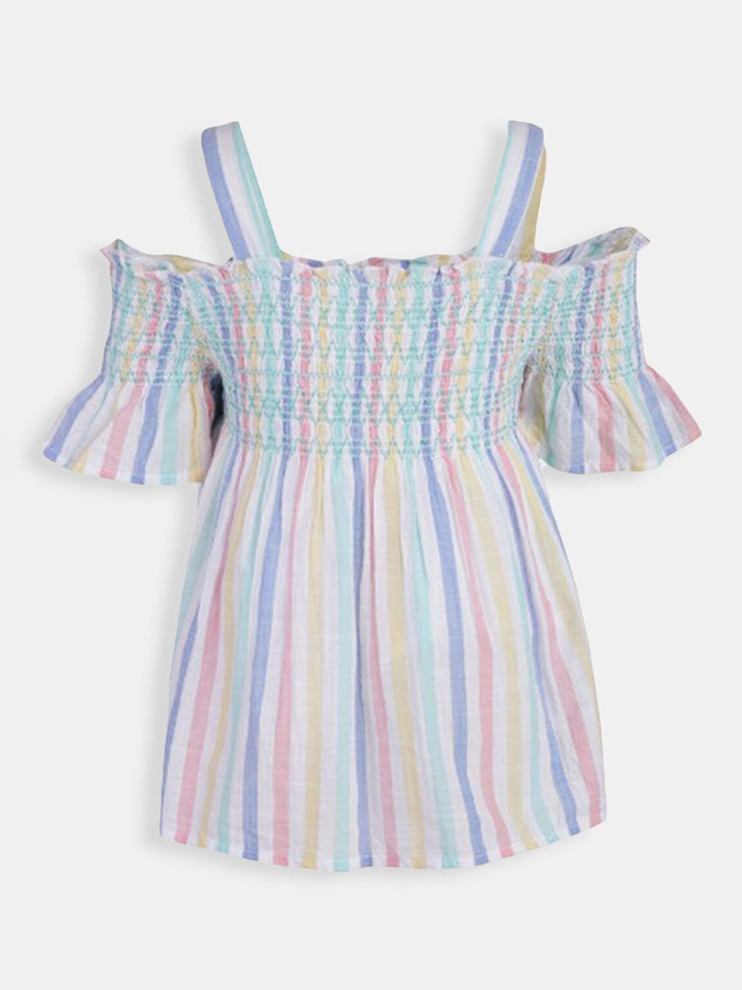 

Hopscotch Multicoloured & orchid tint Striped Top, Blue