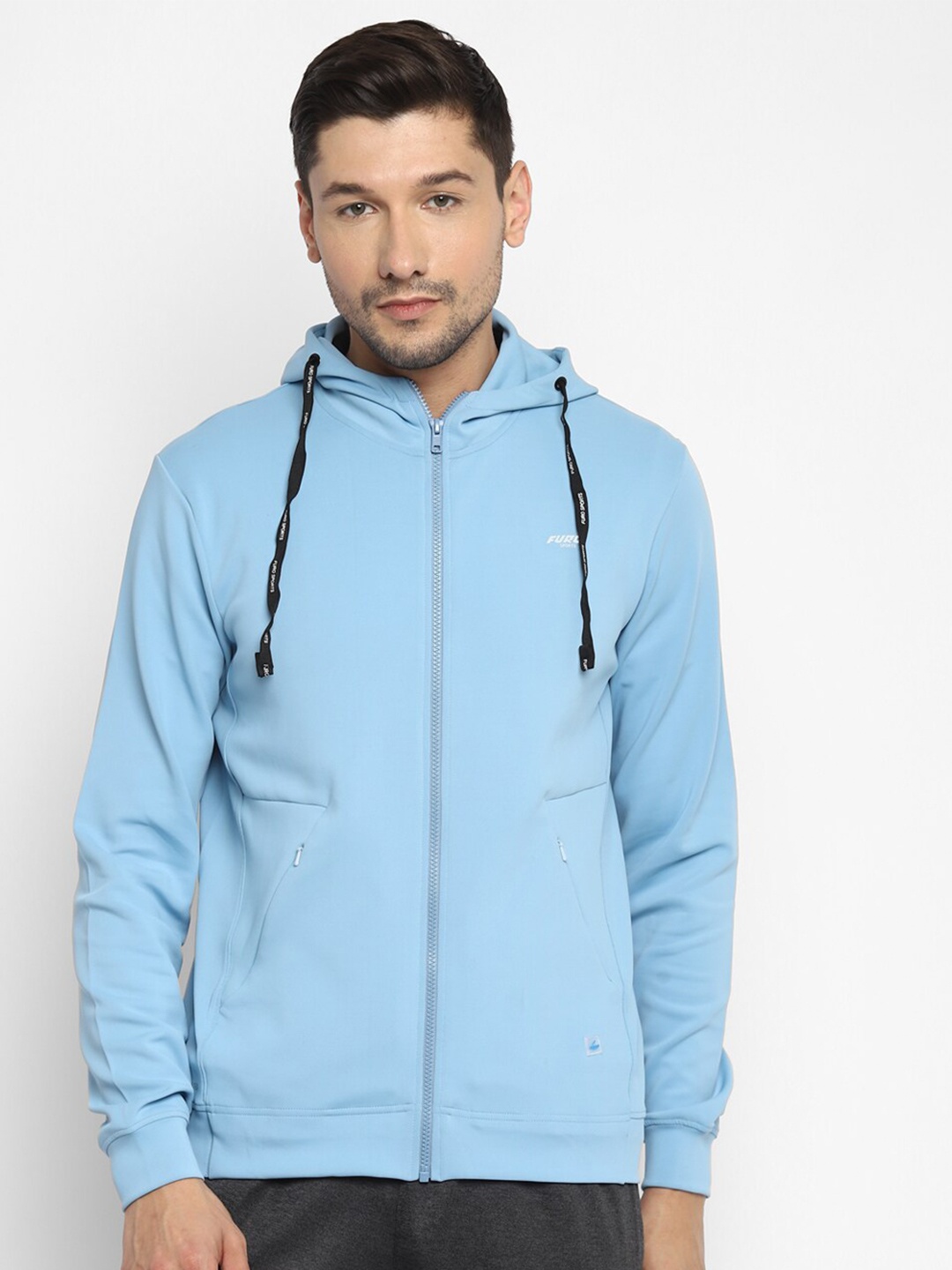 

FURO by Red Chief Men Blue Hooded Sweatshirt