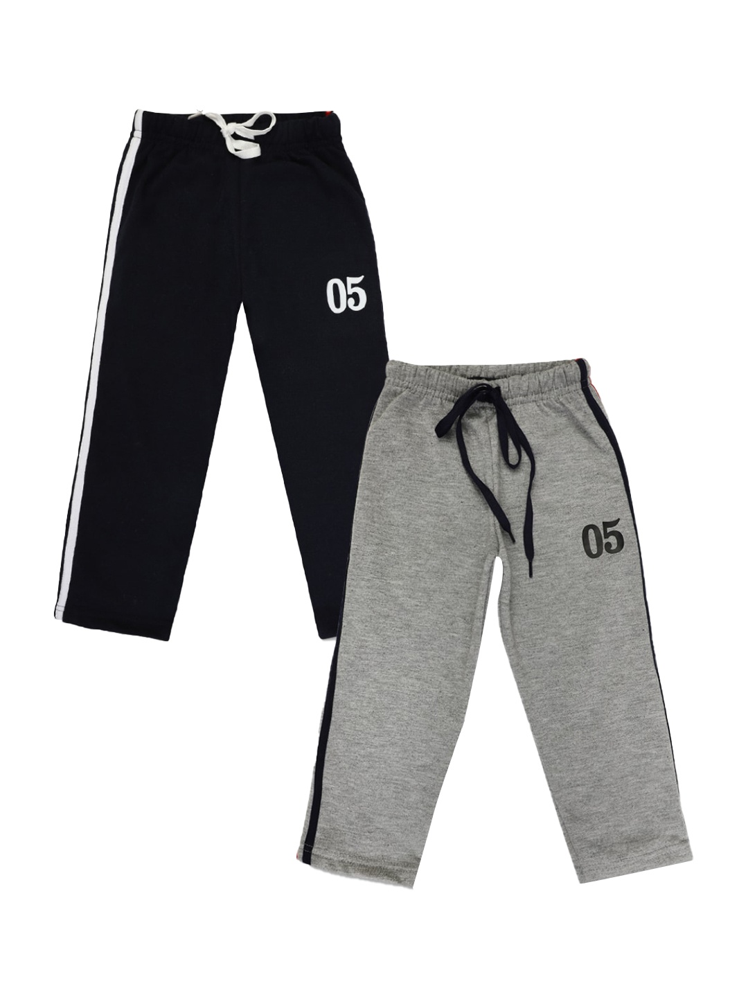 

V-Mart Boys Pack of 2 Solid Spun Fleece Lounge Pants, Navy blue
