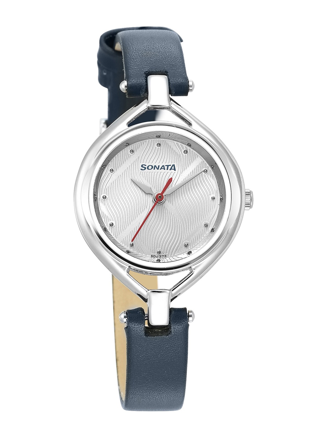 

Sonata Women Silver-Toned Dial & Blue Leather Straps Analogue Watch 8161SL02
