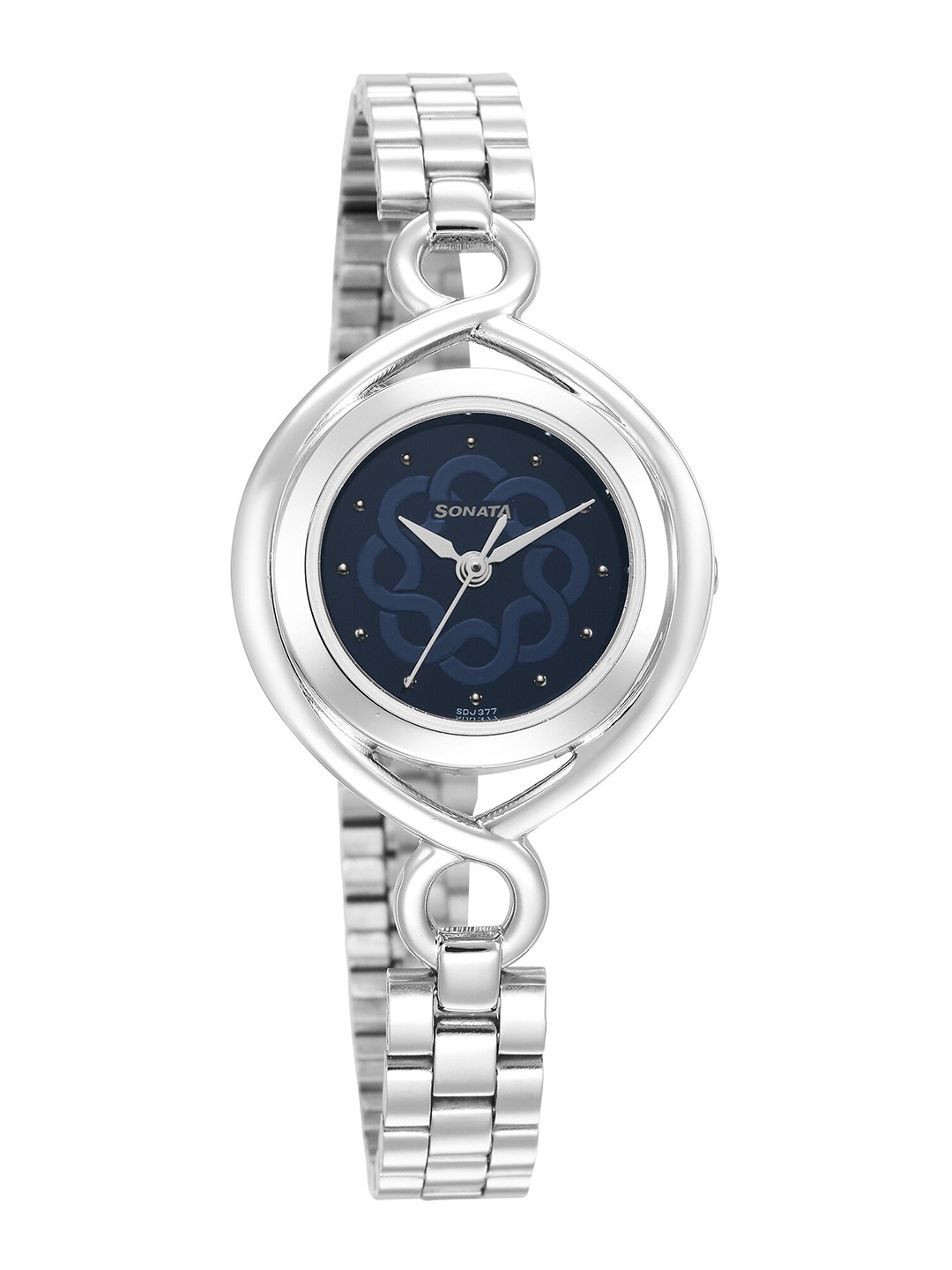 

Sonata Women Blue Dial & Silver Toned Stainless Steel Bracelet Style Straps Analogue Watch