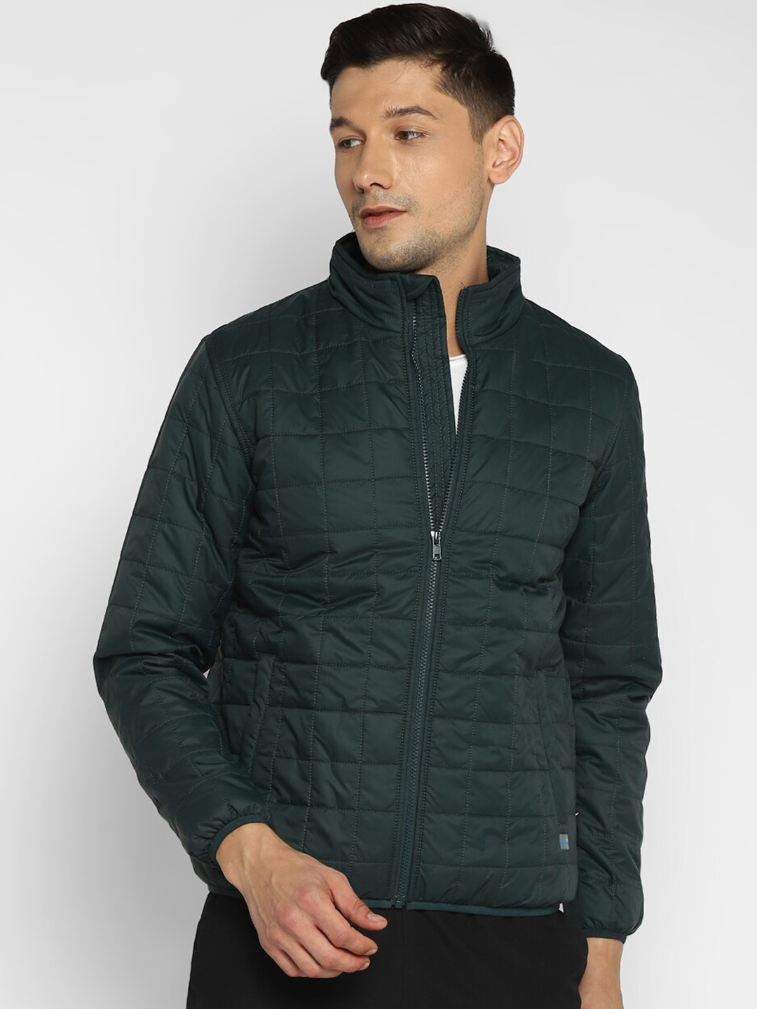 

FURO by Red Chief Men Green Lightweight Quilted Jacket