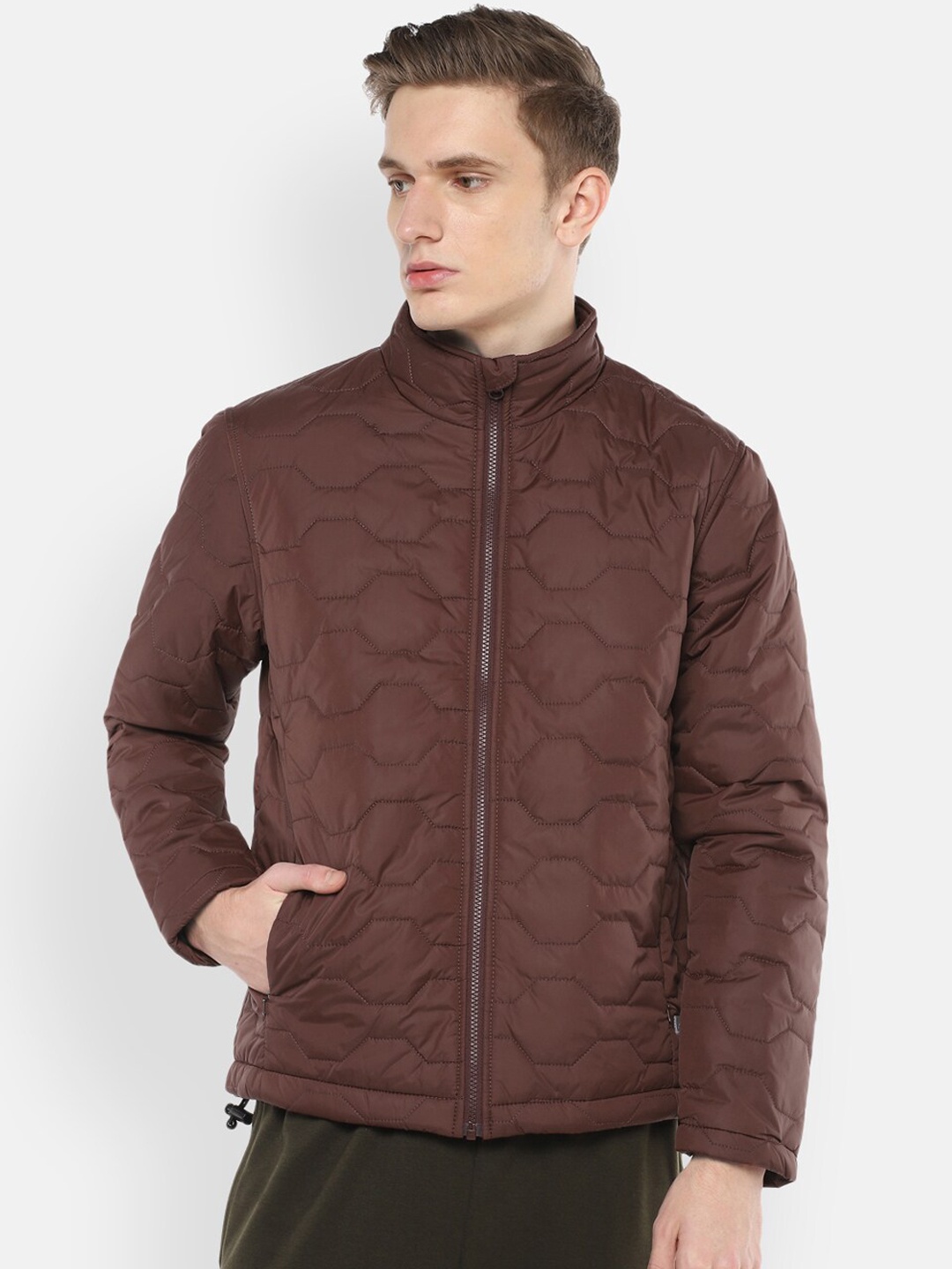 

FURO by Red Chief Men Brown Lightweight Regular Fit Sporty Jacket