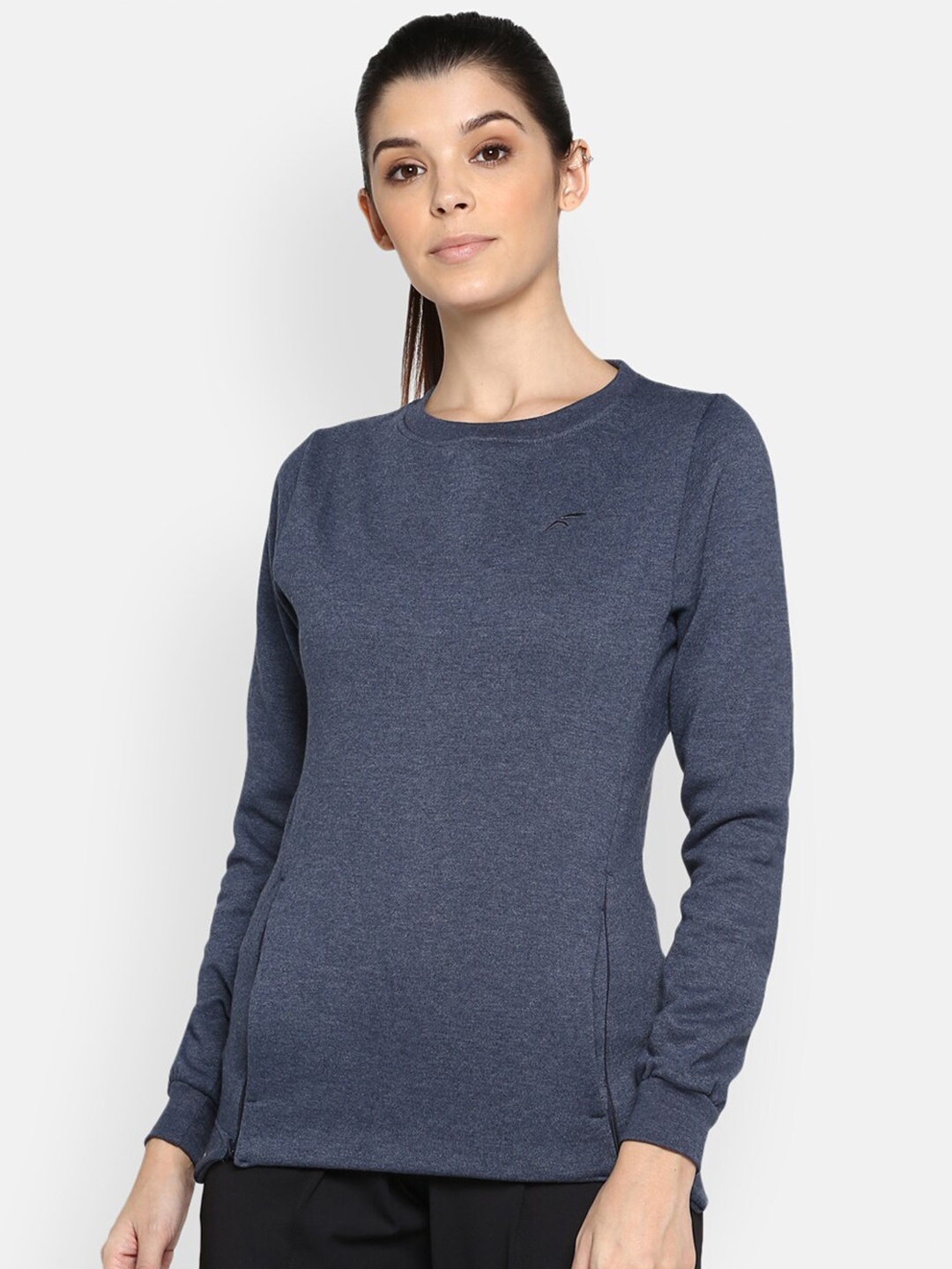 FURO by Red Chief Women Blue Polyster Sports Sweatshirt