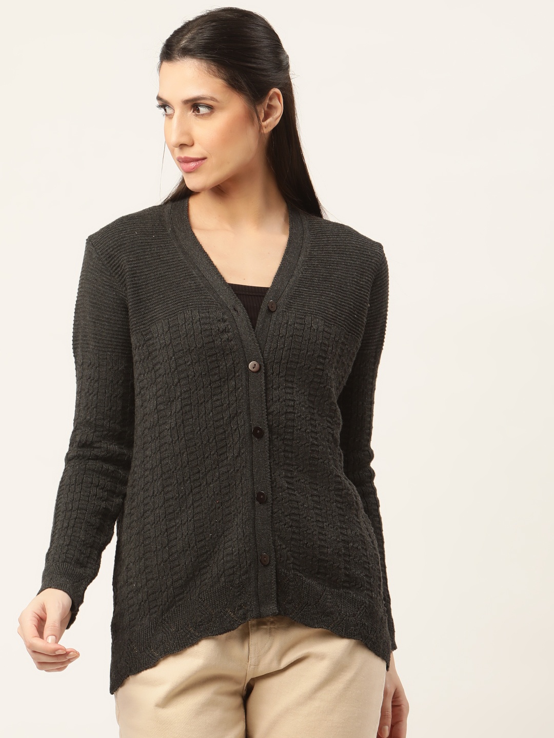 

American Eye Women Charcoal Cardigan