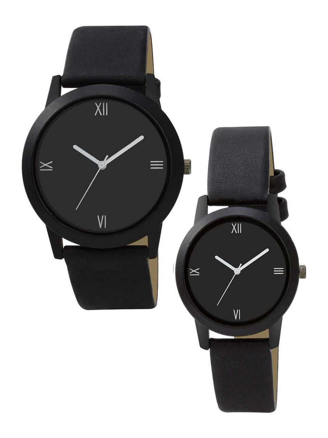 

FERRIZZO Unisex White Dial & Black Straps Analogue Watch OM-33-133