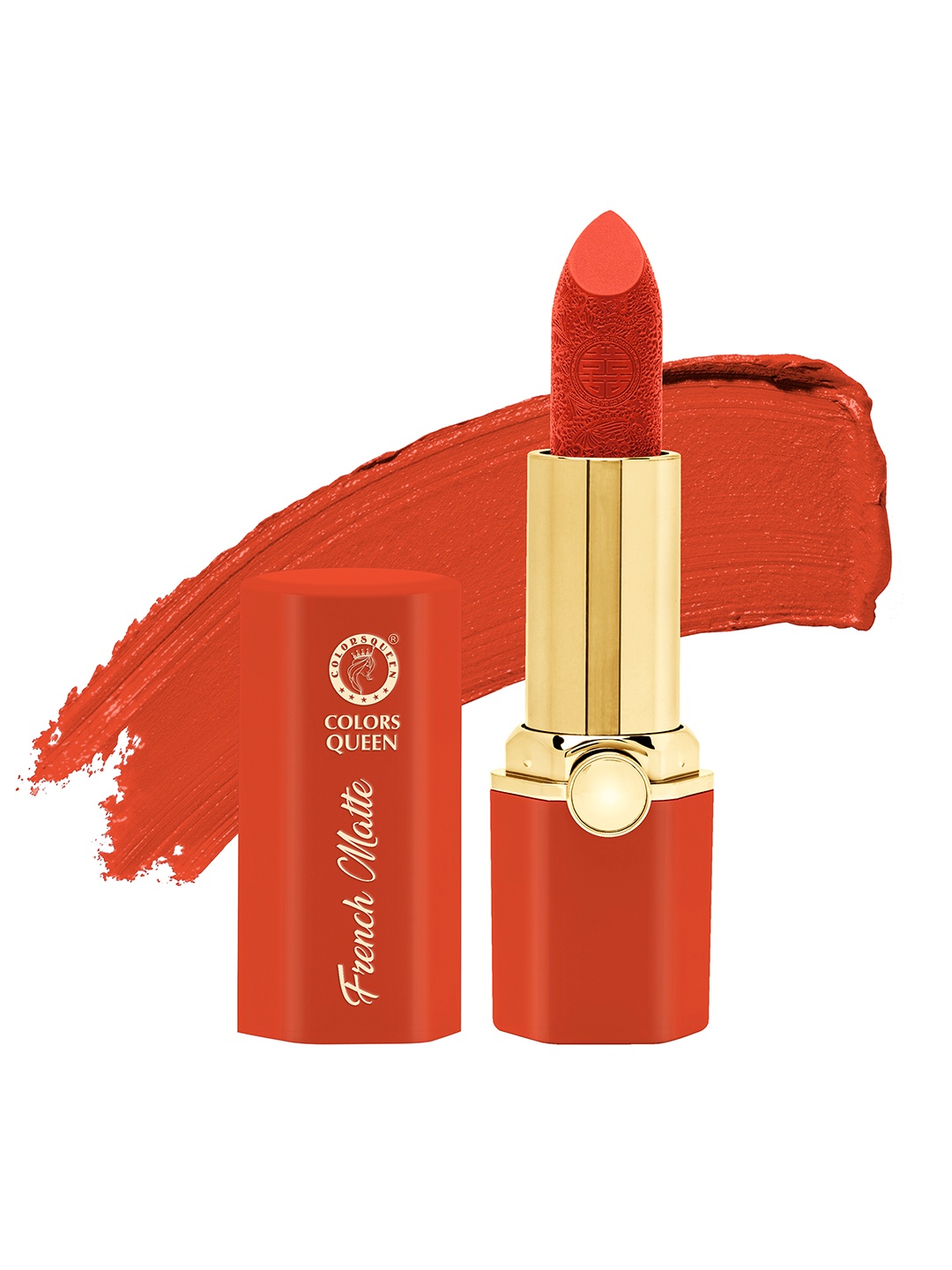 

Colors Queen Long Lasting French Matte Non Transfer Waterproof Lipstick - Orange 04
