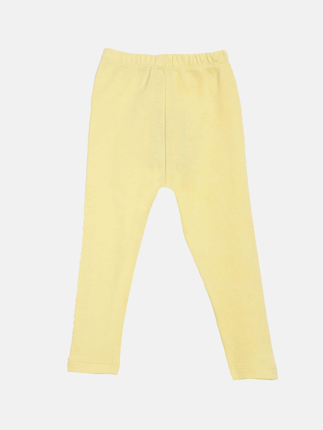 

Kryptic Girls Yellow Solid Ankle Length Cotton Leggings