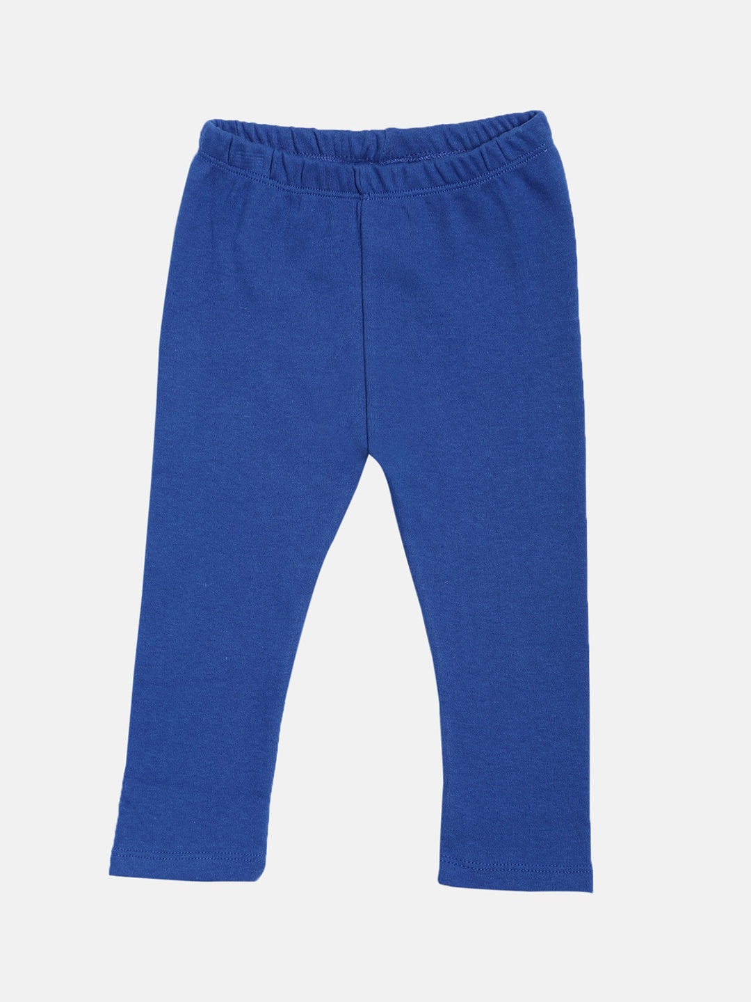 

Kryptic Girls Blue Solid Cotton Ankle-Length Leggings