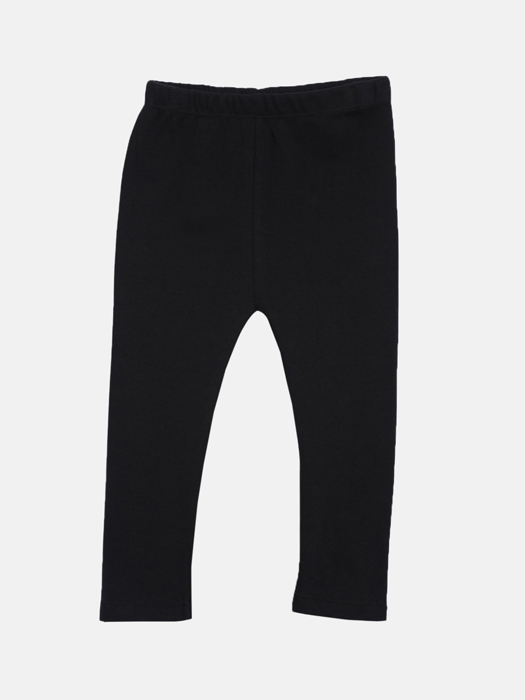

Kryptic Infant Girls Black Solid Pure Cotton Leggings