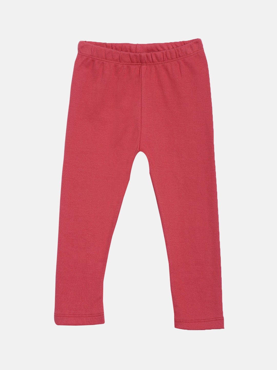 

Kryptic Infant Girls Pink Solid Pure Cotton Ankle-Length Leggings