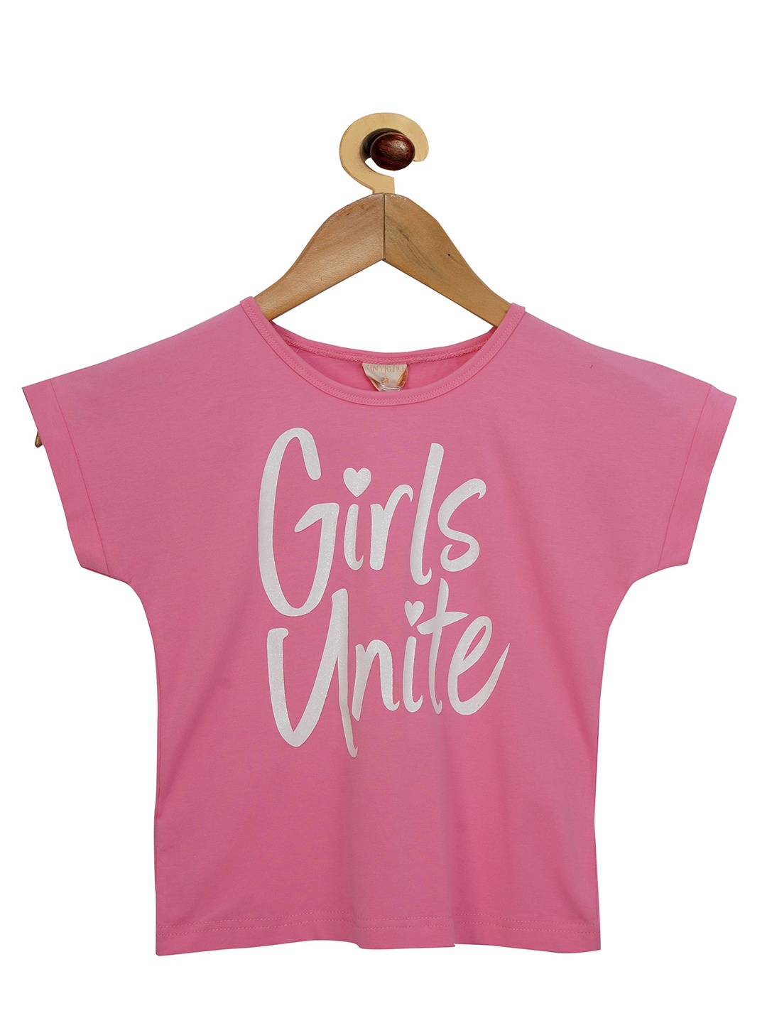 

Tiny Girl Girls Pink Printed Extended Sleeves Top