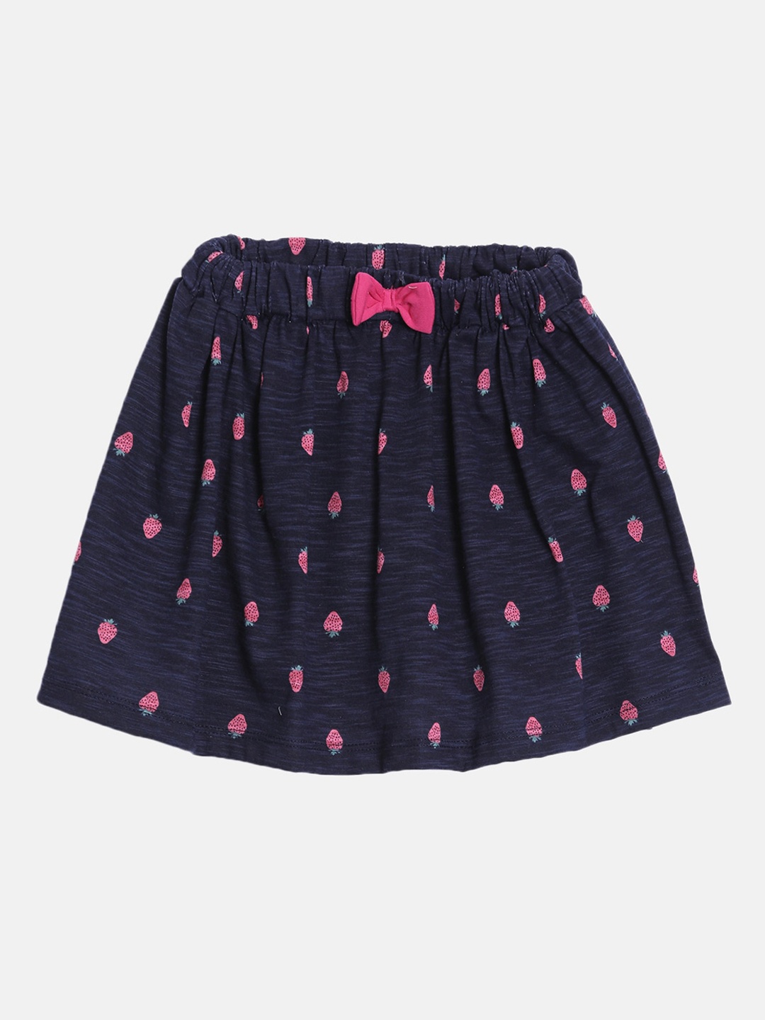 

Kryptic Infant Girls Navy Blue Printed Pure Cotton Skirts