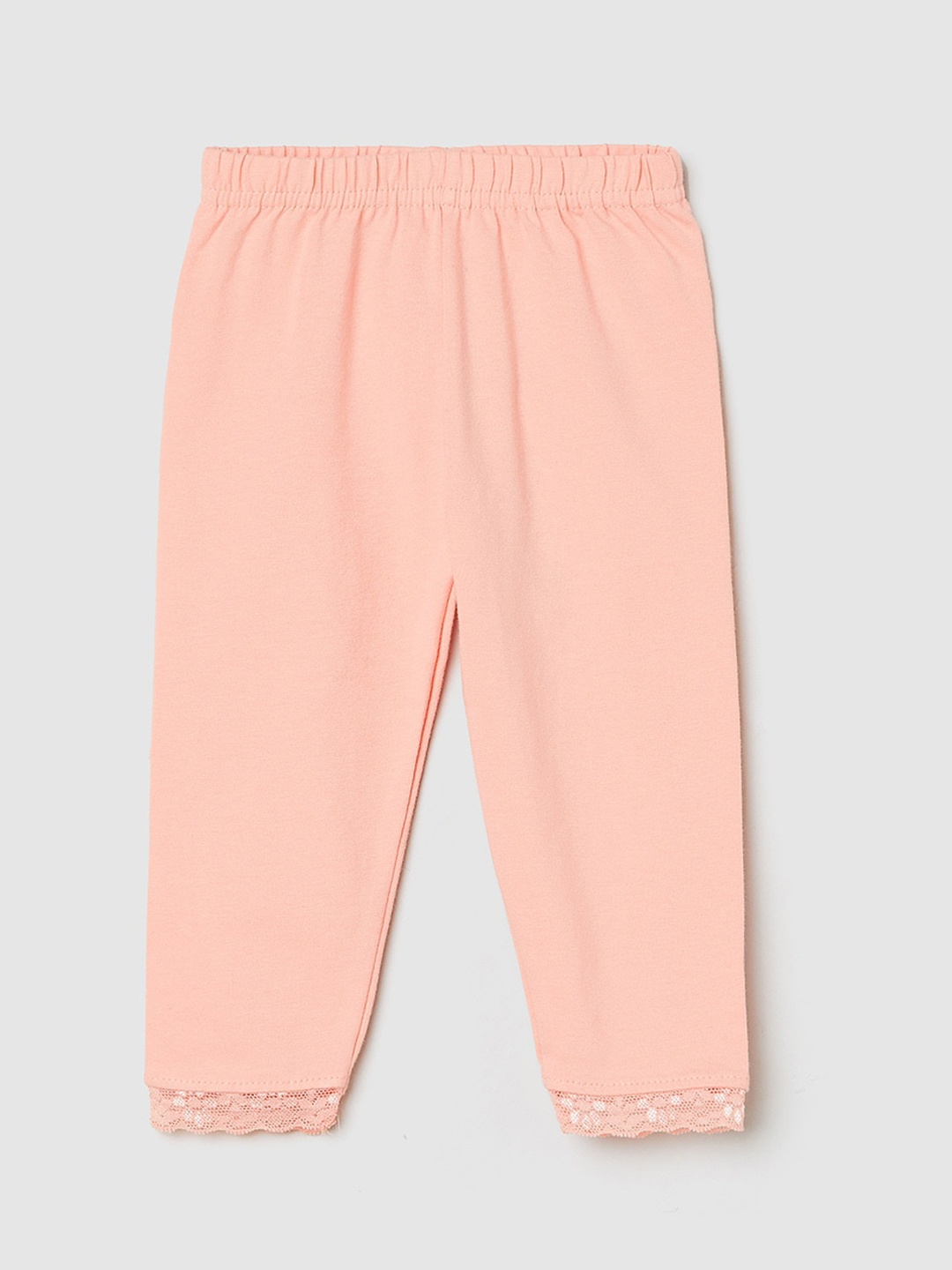 

Max Infant Girls Rust Pink Solid Cotton Leggings