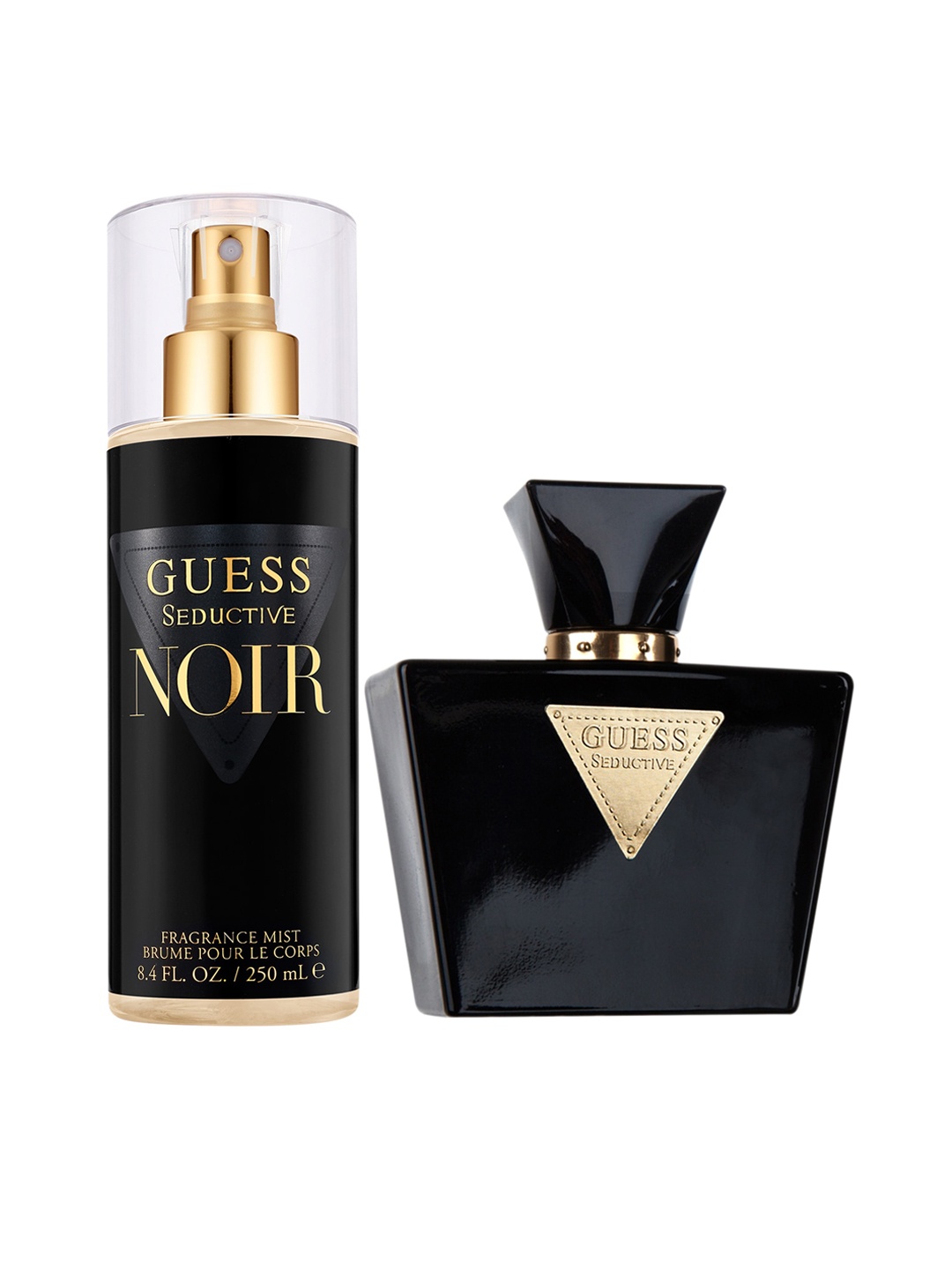 GUESS Set of Women Seductive Noir Eau De Toilette 75 ml & Body Mist 250 ml, Black