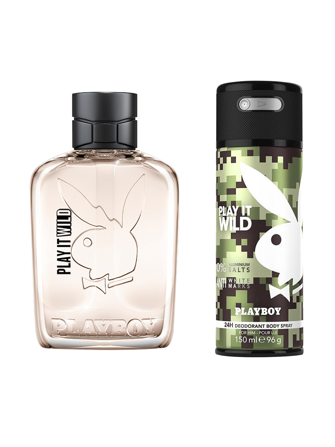 

Playboy Men Eau de Toilette & Deodorant Spray, Transparent