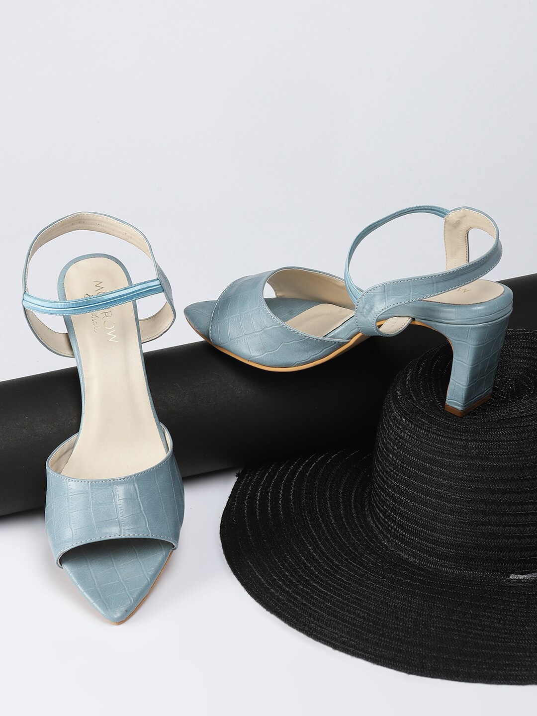 Monrow Blue Party Block Heels