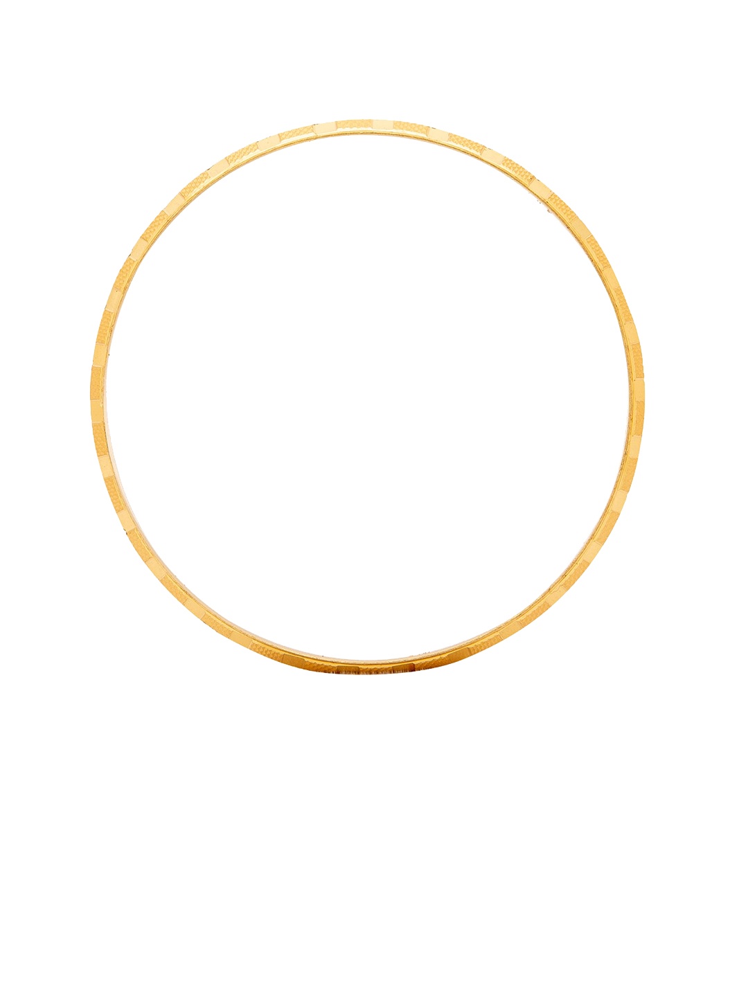 bodha Men Gold-Toned Brass Gold-Plated Kada Bracelet