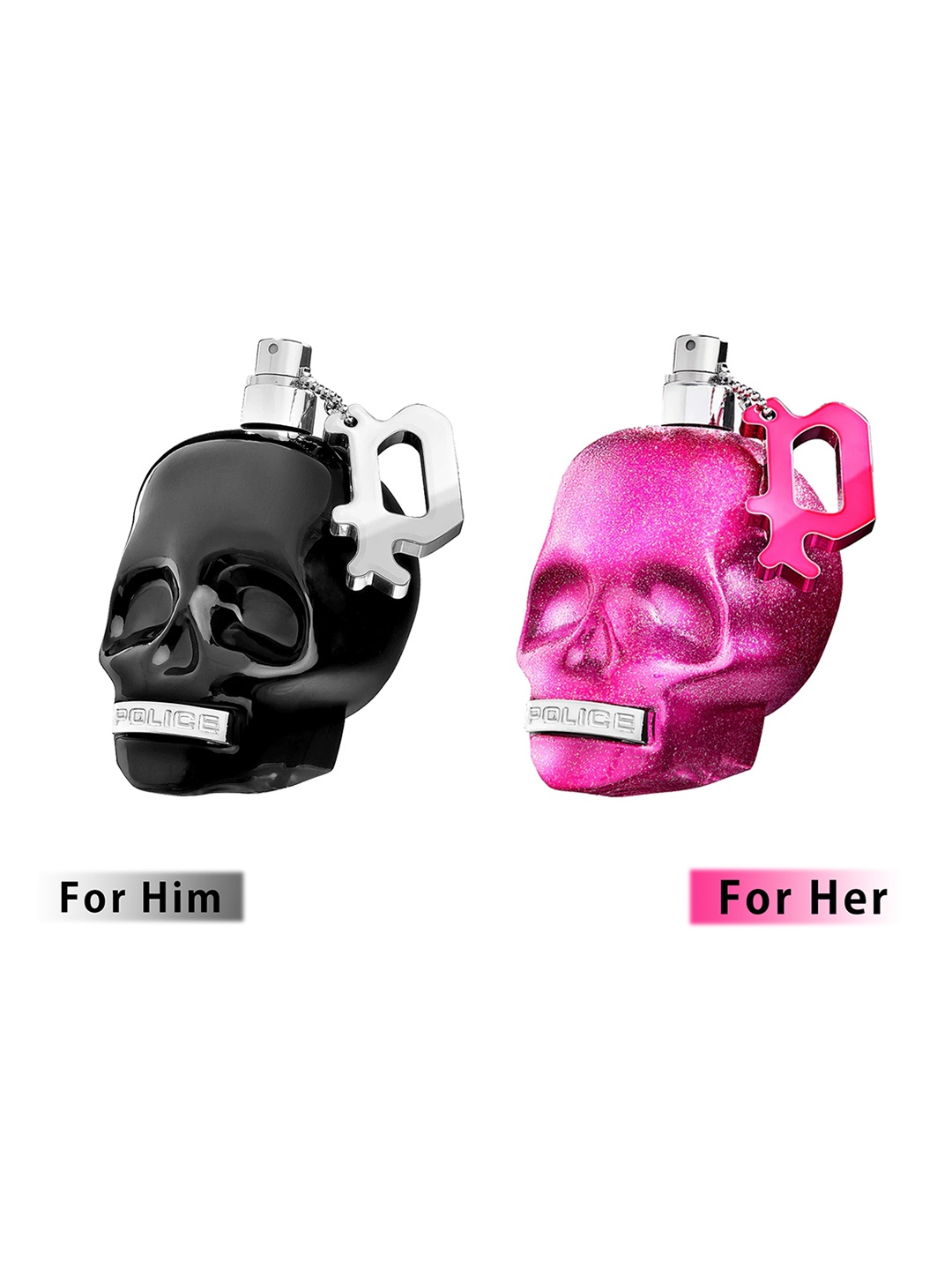 

Police Set of Men To Be Bad Guy EDT & Women To Be Sweet Girl EDP-125 ml Each, Black