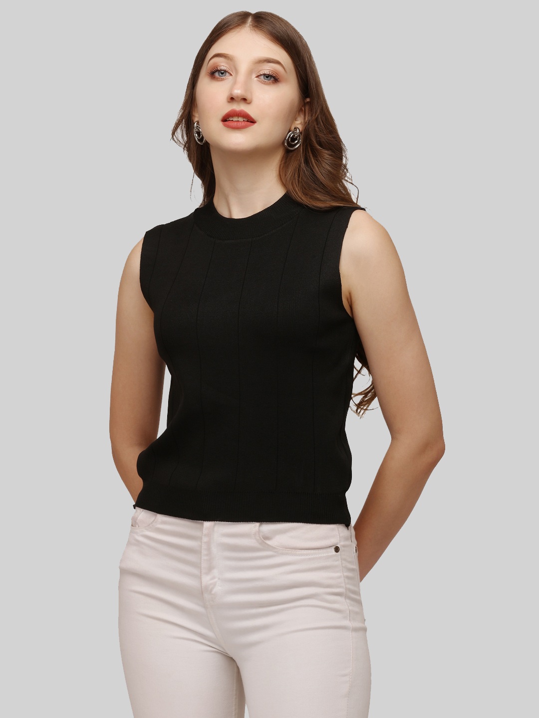

HSR Black Sleeveless Tank Top