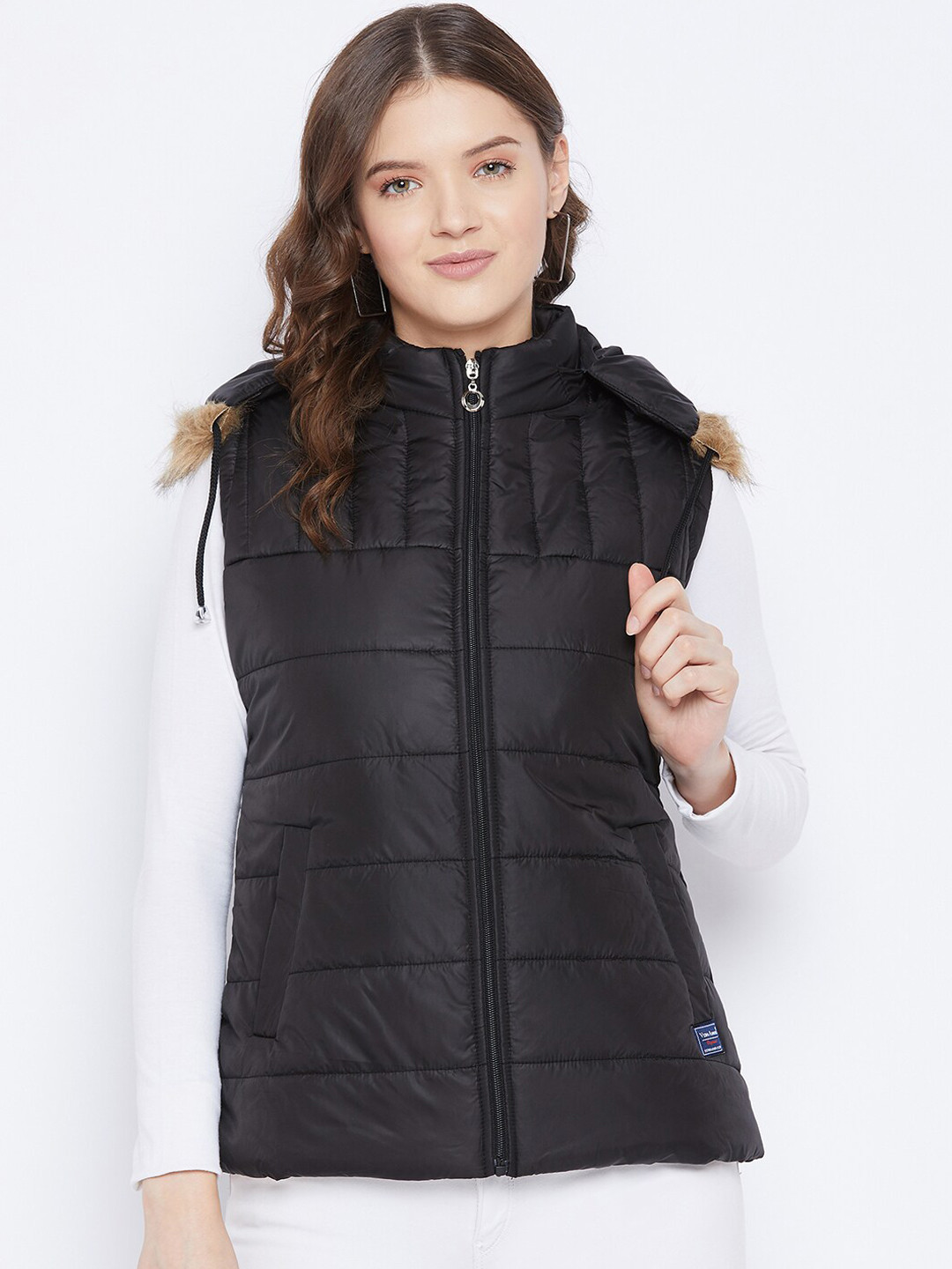

VERO AMORE Women Black Insulator Outdoor Puffer Jacket