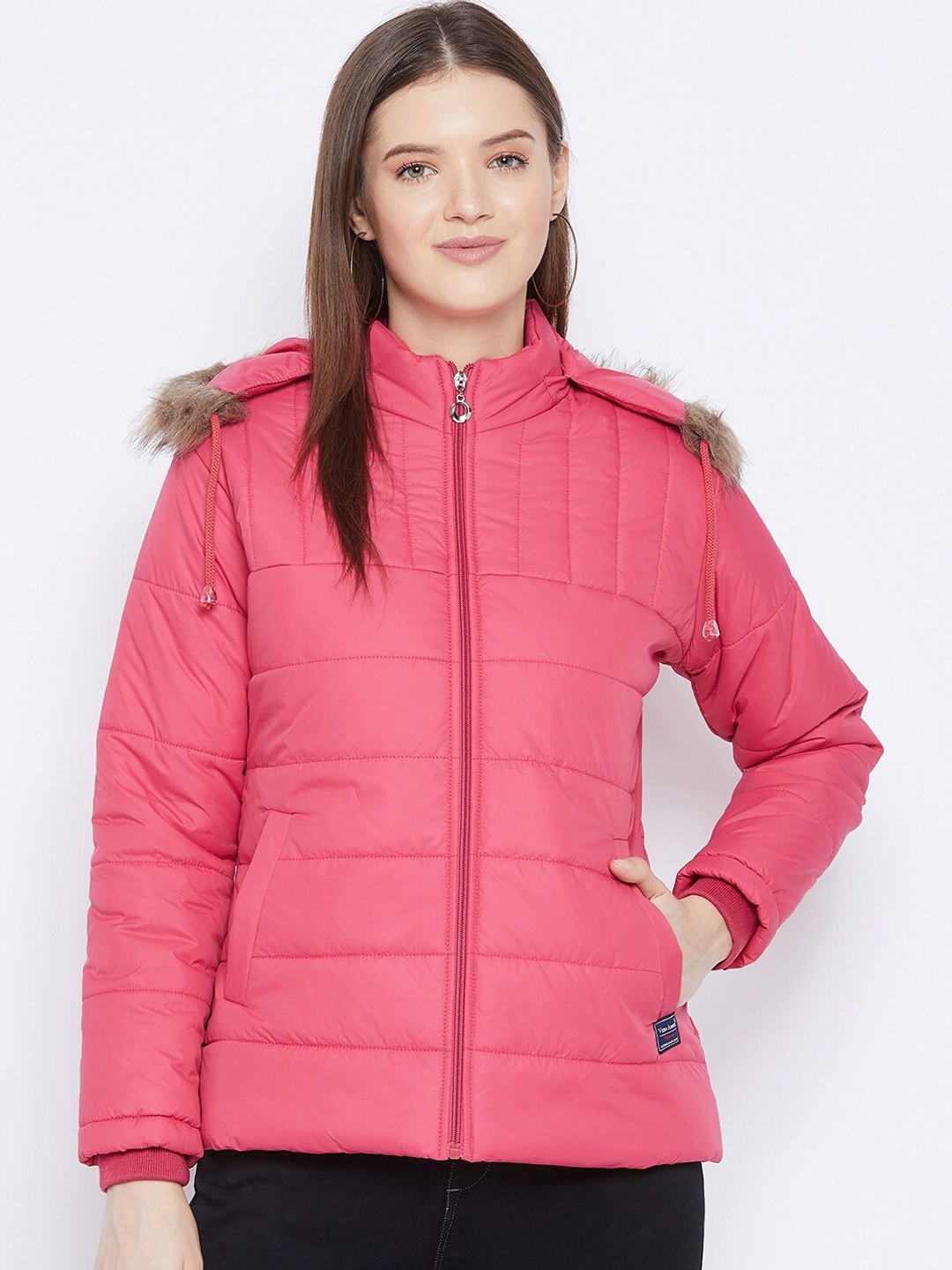 

VERO AMORE Women Pink Insulator Outdoor Parka Jacket Plus Size
