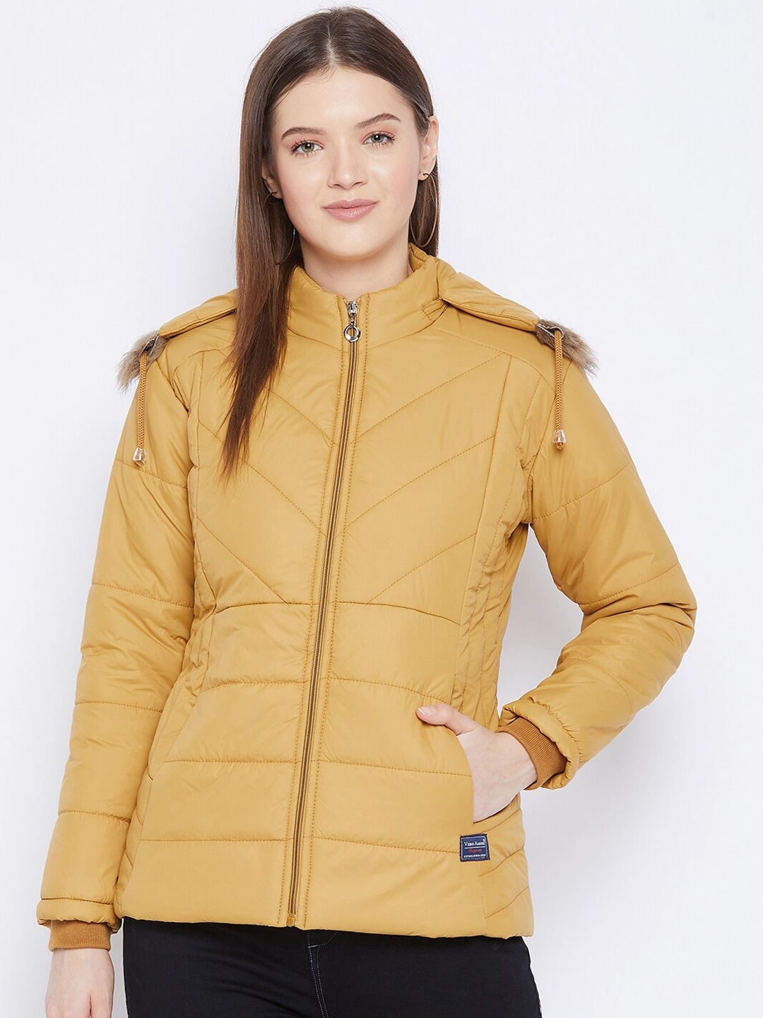

VERO AMORE Women Yellow Insulator Outdoor Parka Jacket