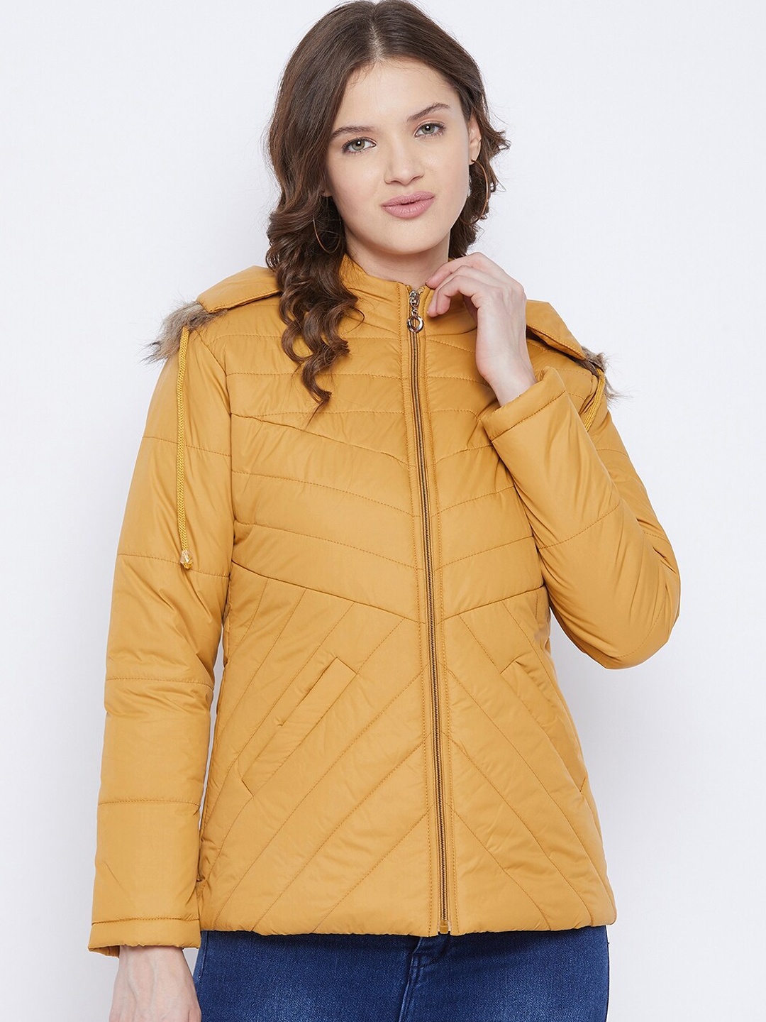 

VERO AMORE Women Yellow Insulator Outdoor Parka Jacket