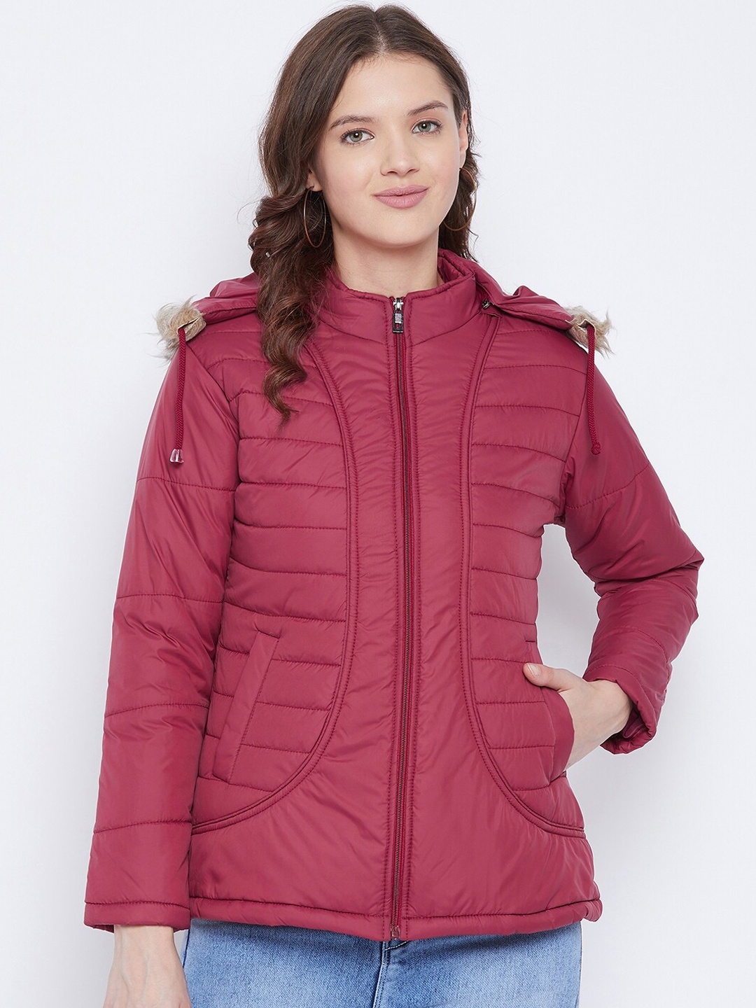 

VERO AMORE Women Maroon Insulator Outdoor Parka Jacket