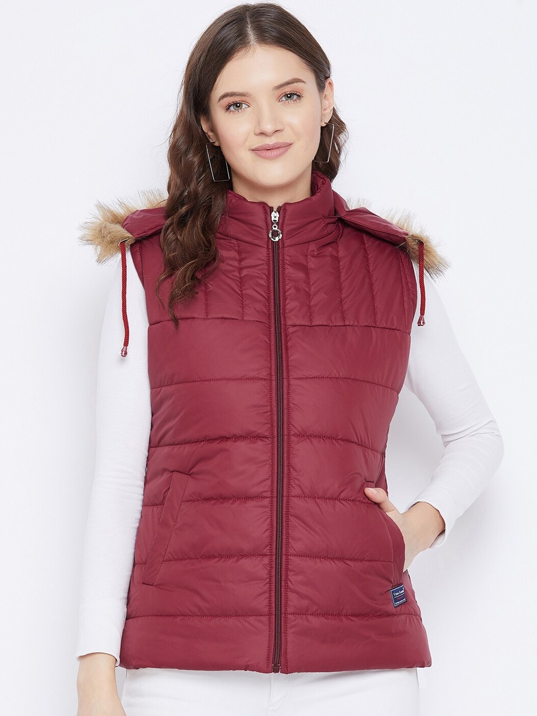 

VERO AMORE Women Maroon Insulator Outdoor Plus Size Parka Jacket