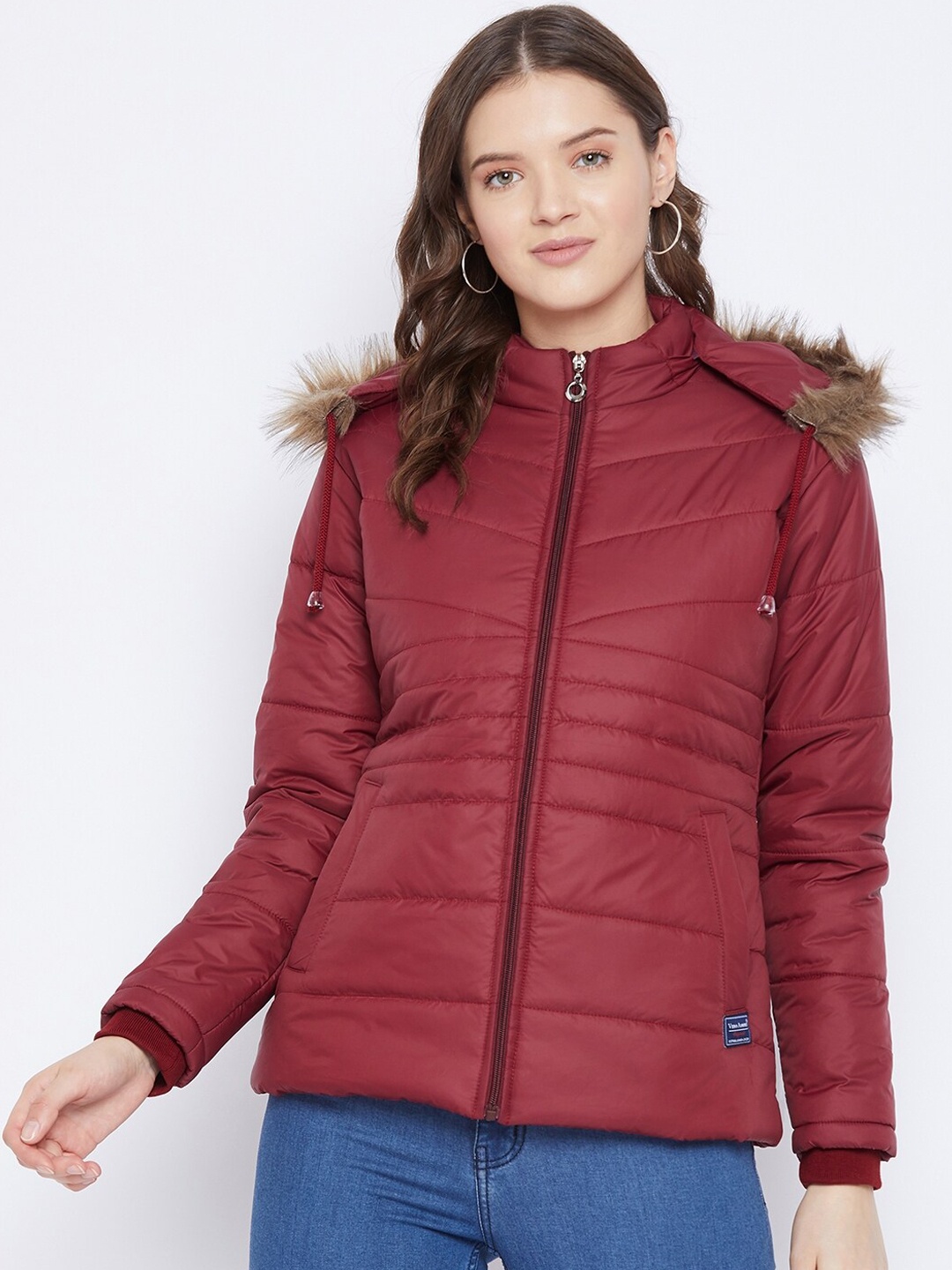 VERO AMORE Women Maroon Insulator Outdoor Parka Jacket