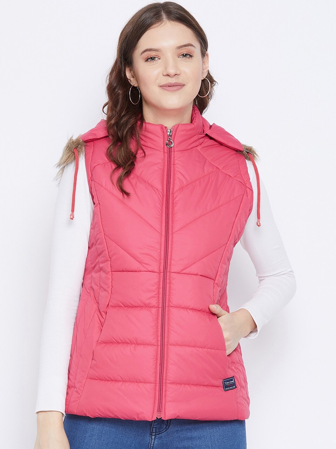 

VERO AMORE Women Pink Insulator Outdoor Padded Jacket