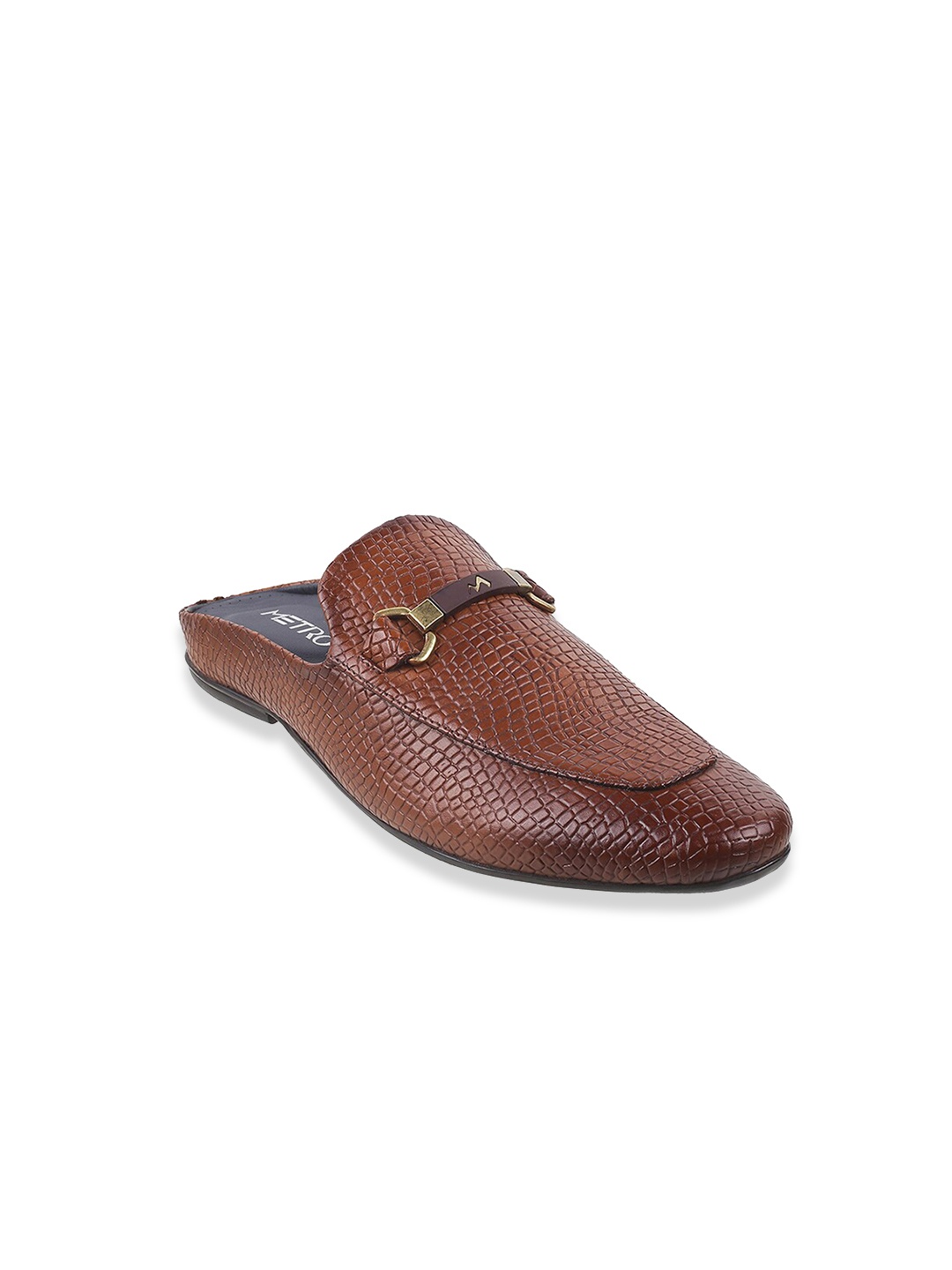 

Metro Men Tan Leather Comfort Sandals