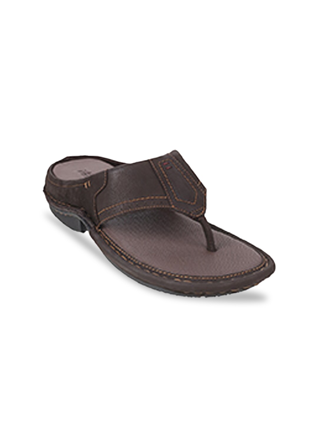 

Metro Men Brown & Red Leather Comfort Sandals