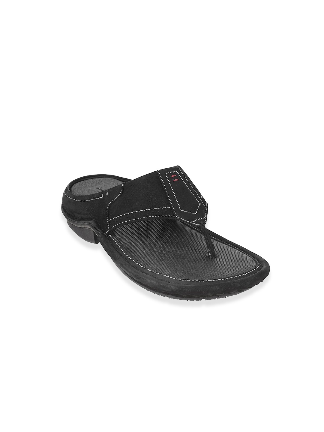 

Metro Men Black Leather Comfort Sandals