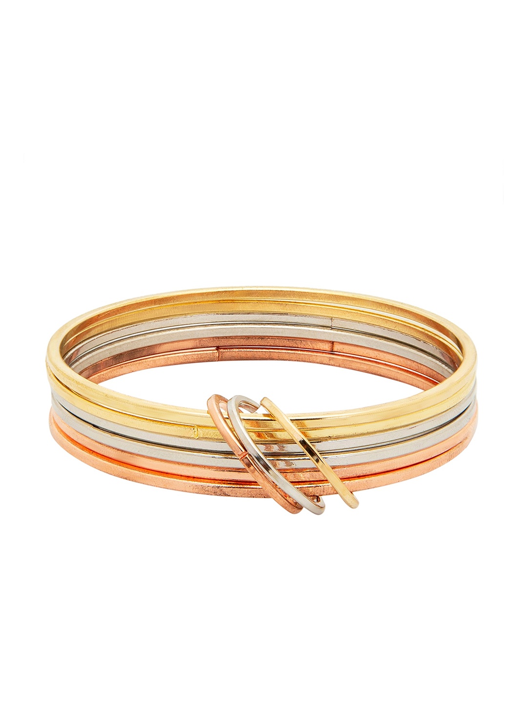 

Shining Jewel - By Shivansh Women Multicoloured Bangle Bracelet, Multi