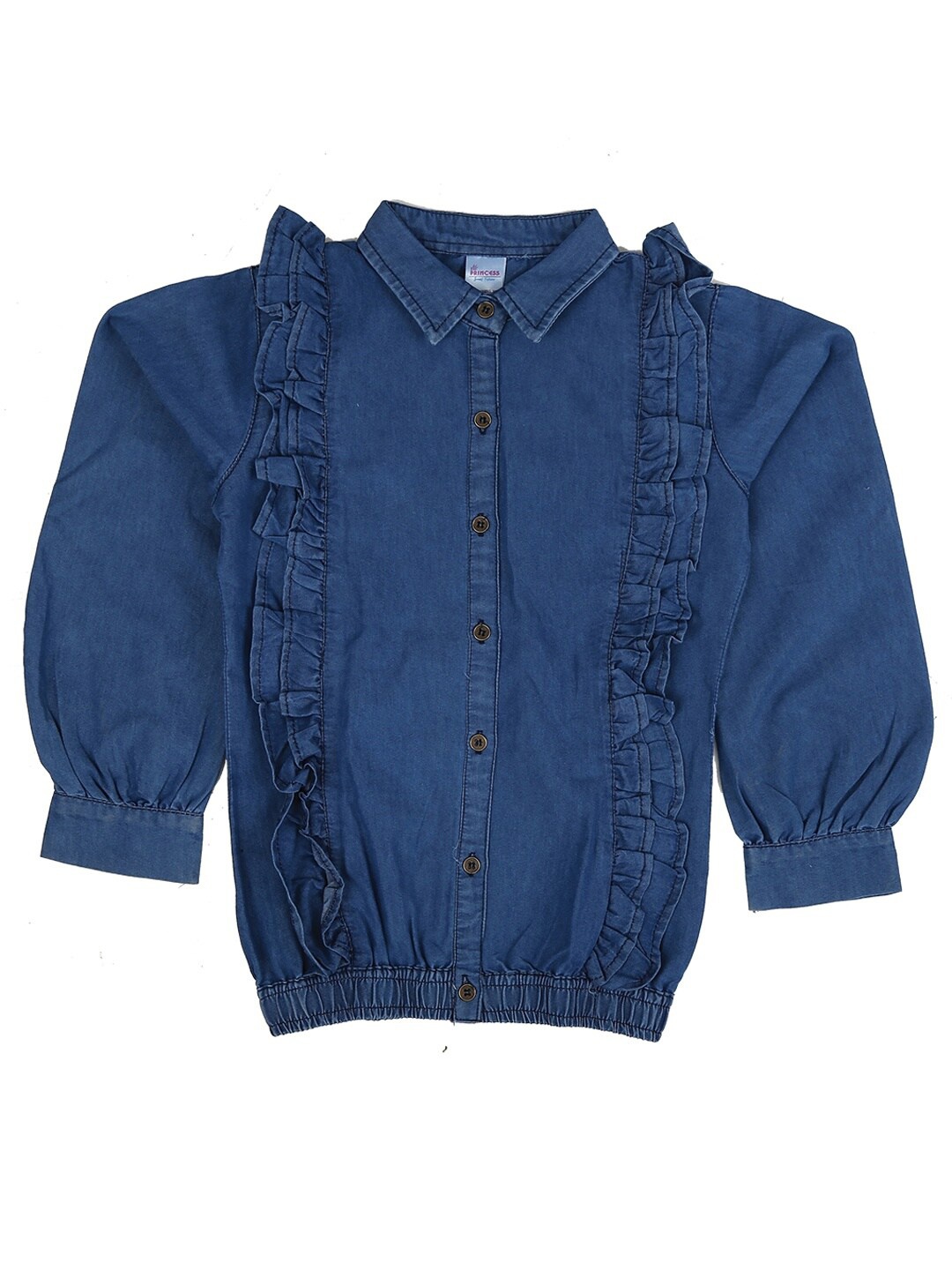 

V-Mart Blue Shirt Style Top