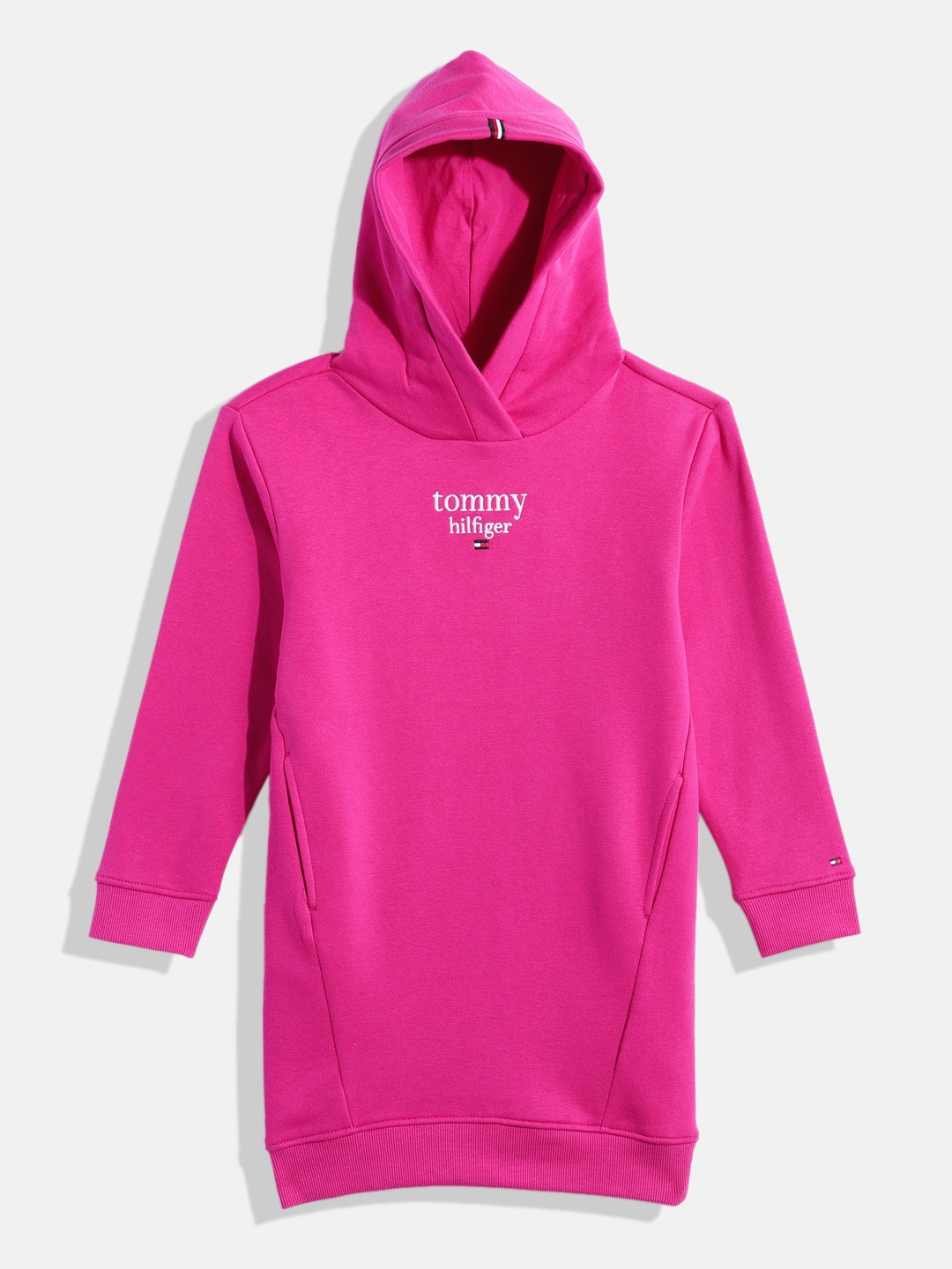 

Tommy Hilfiger Magenta Jumper Hooded Dress