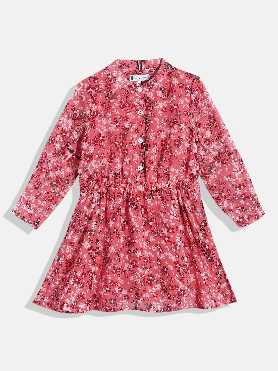 

Tommy Hilfiger Girls Floral Printed Fit & Flare Dress, Pink