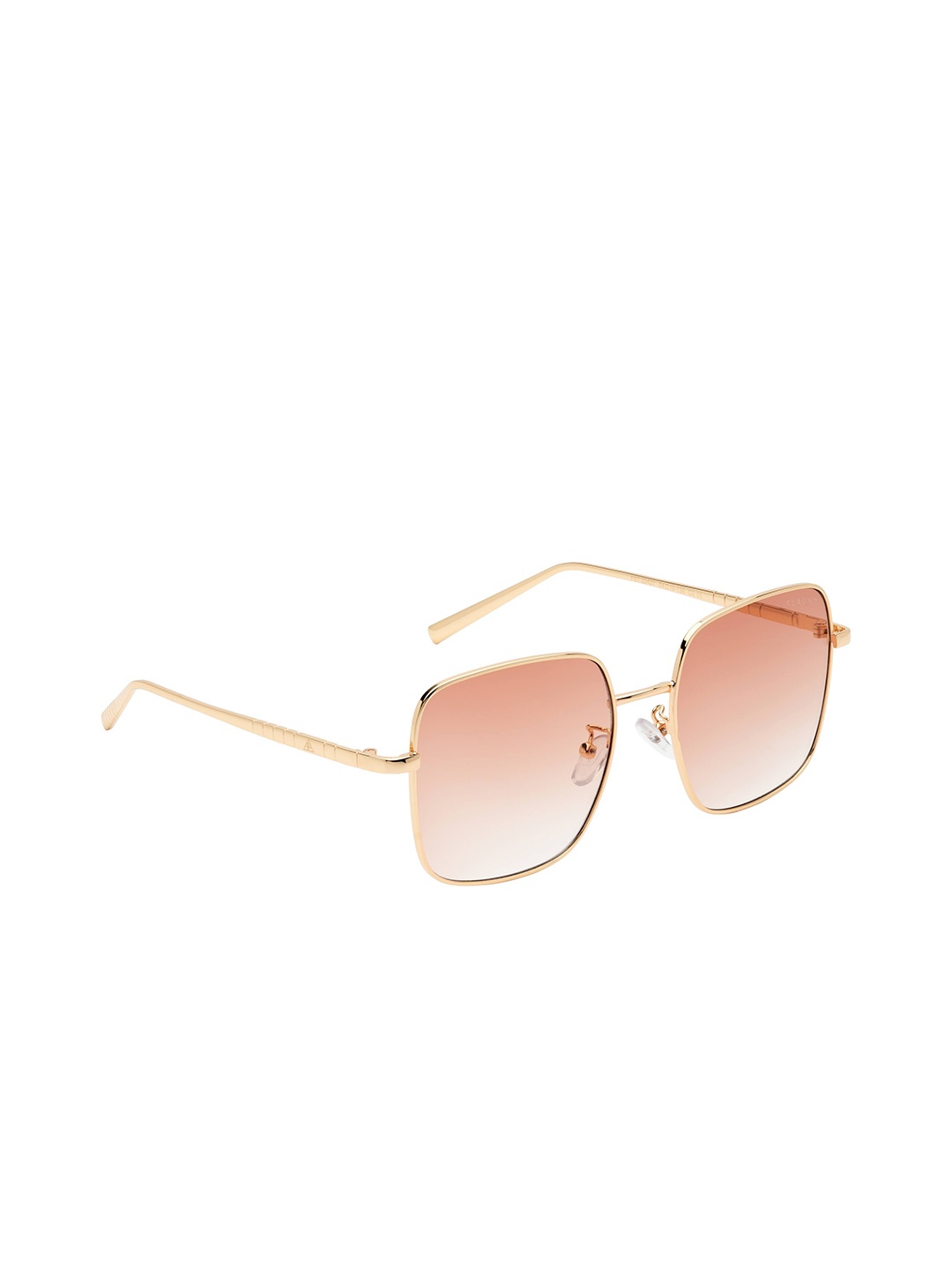 

FEMINA FLAUNT Women Brown Lens & Gold-Toned Square Sunglasses with UV Protected Lens