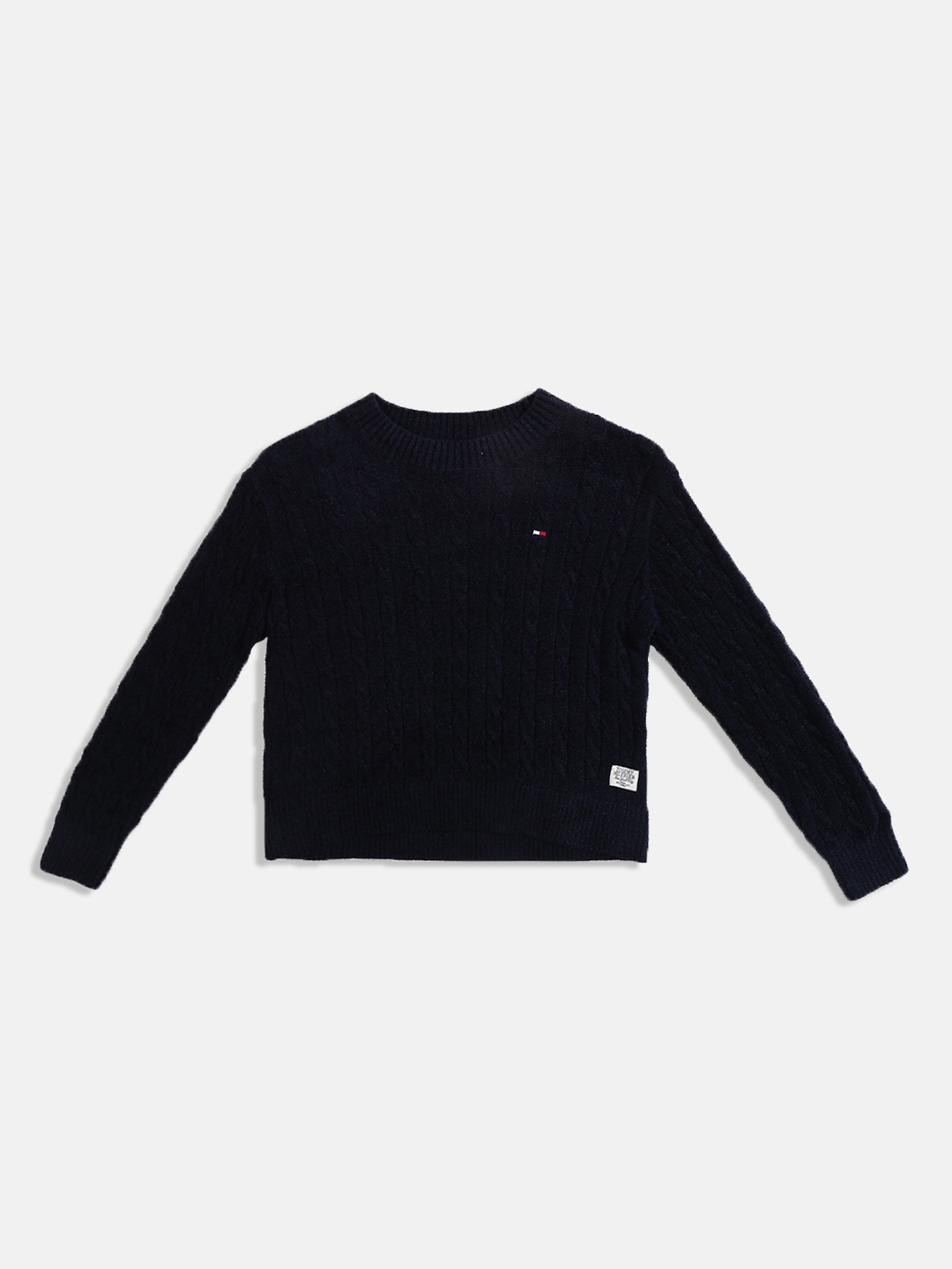 

Tommy Hilfiger Girls Cable Knit Pullover, Navy blue