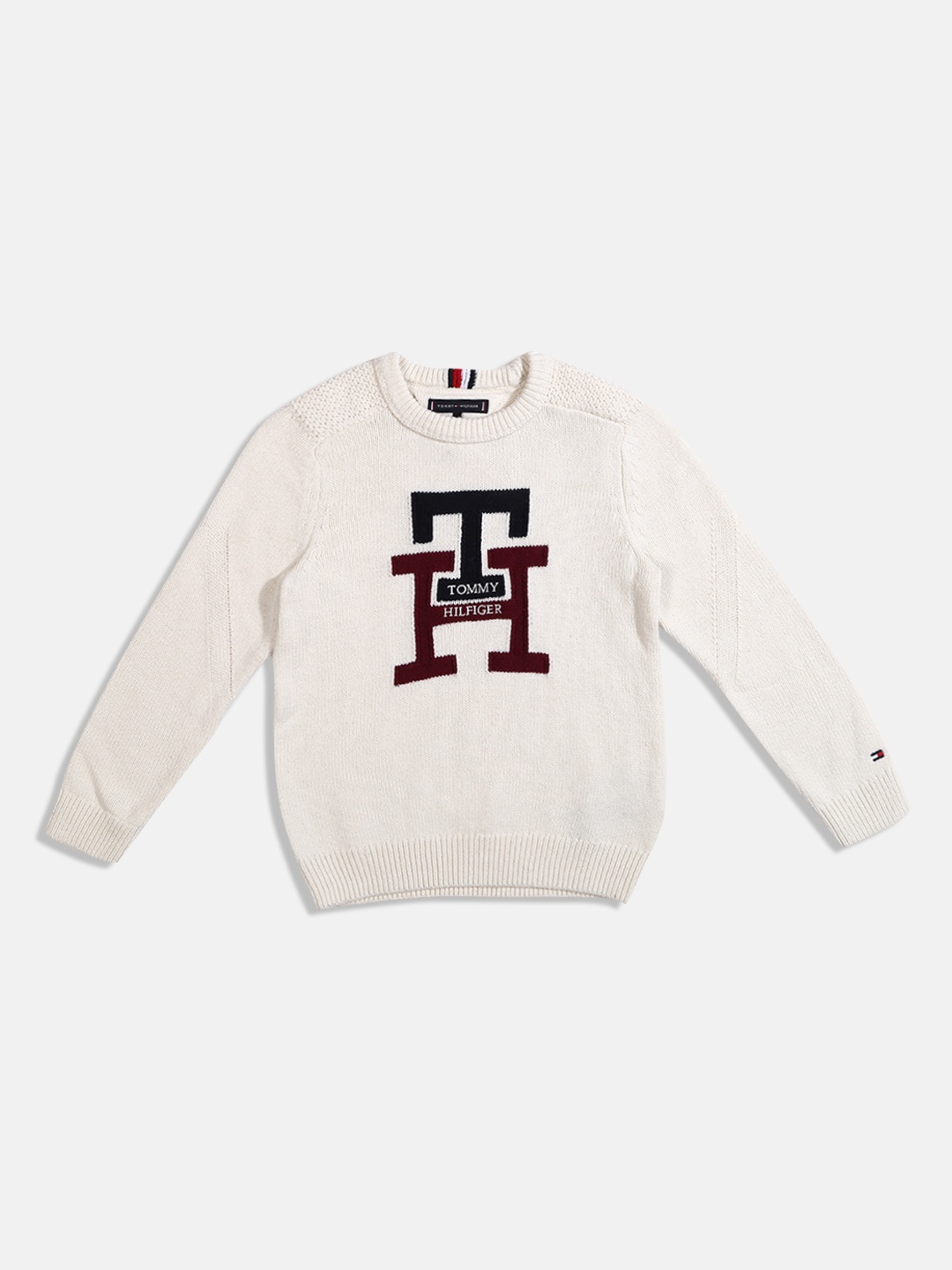 

Tommy Hilfiger Boys Printed Pullover, White