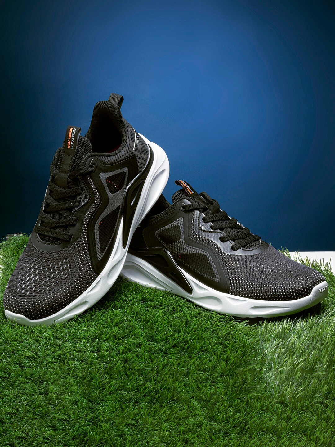 

Red Tape Men Black Walking Shoes