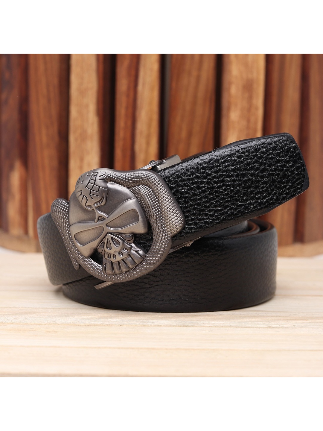 Kastner Men Black Slim Belt