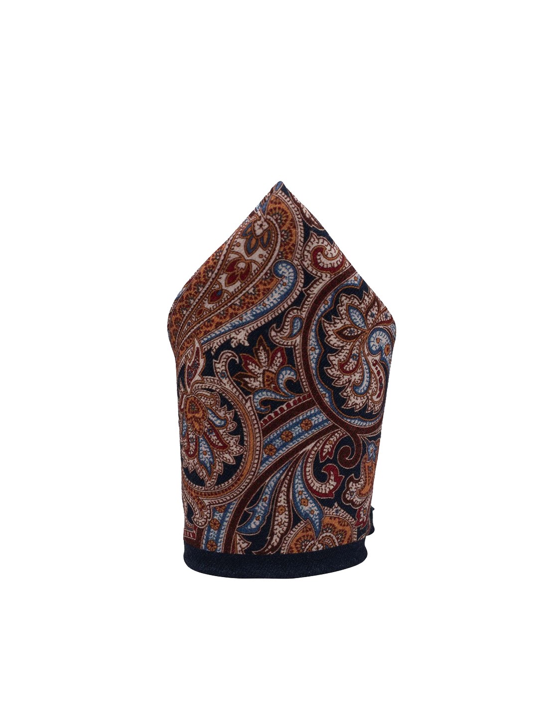 

The Tie Hub Men Blue & Brown Printed Pocket Squares