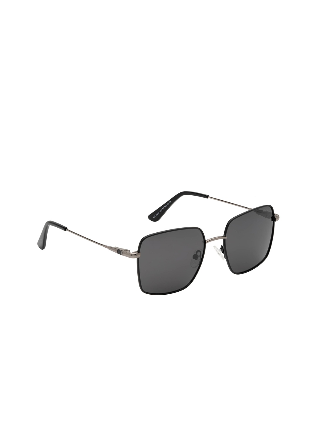 

KOSCH ELEMENTE Men Grey Lens & Black Square Sunglasses with UV Protected Lens
