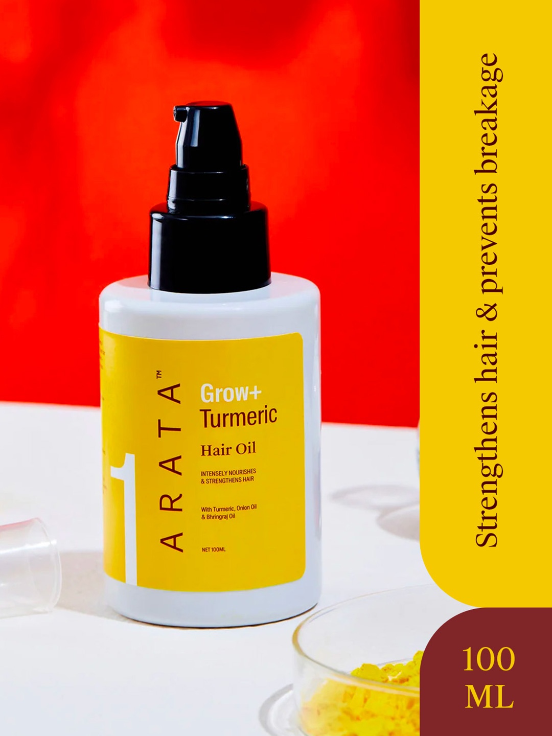 

ARATA Turmeric Grow+ Hair Oil - 100 ml, Yellow