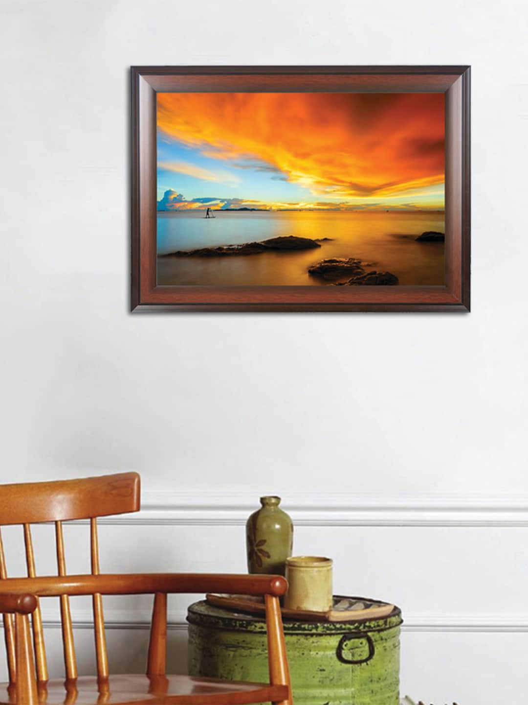 

WENS Multi-Coloured Essence Of Nature Painting Wall Art, Orange