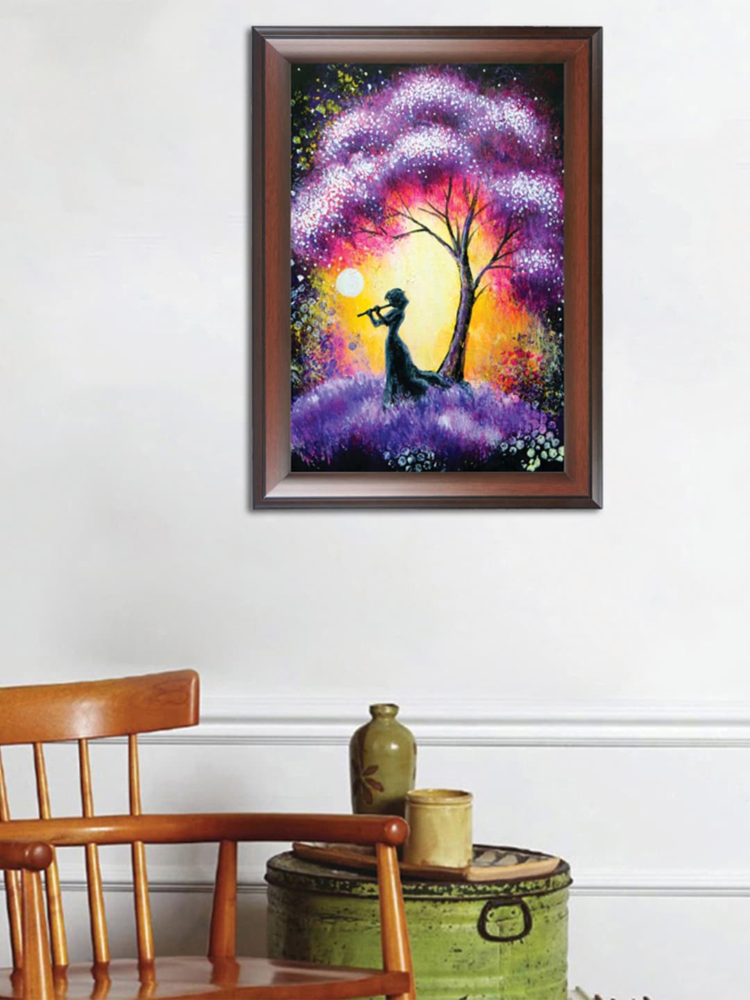 

WENS Purple & Grey Artistic Wall Art